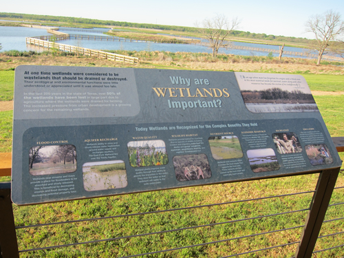 Wetlands sign